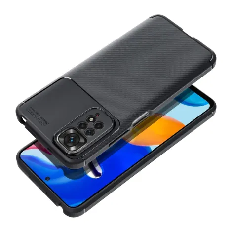 Husă Carbon Premium neagră pentru Xiaomi Redmi Note 14 Pro Plus 5G – textură fibră de carbon, TPU durabil [1]