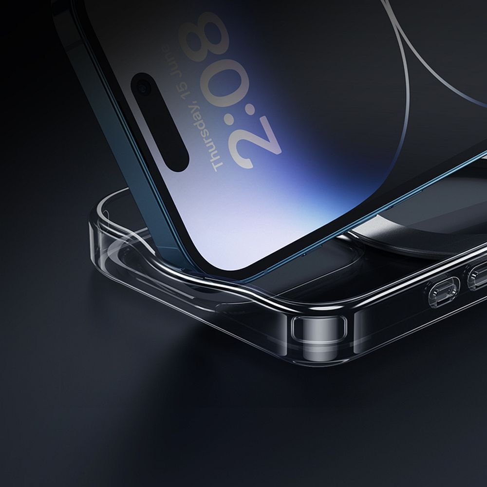 Husă HOCO AS1 cu inel rotativ compatibil cu MagSafe pentru iPhone 15 Pro neagră [2]