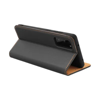 Husă tip carte Forcell Smart Pro, piele naturală, negru – compatibilă Samsung Galaxy A52 5G [2]