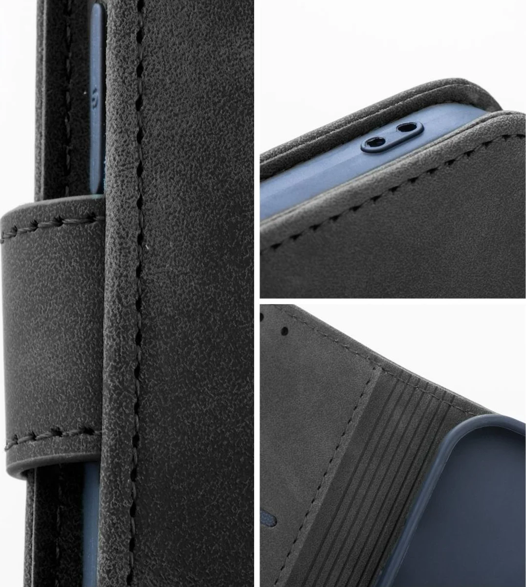 Husa tip carte TENDER Xiaomi Redmi Note 15 Pro 5G negru flip cover [3]