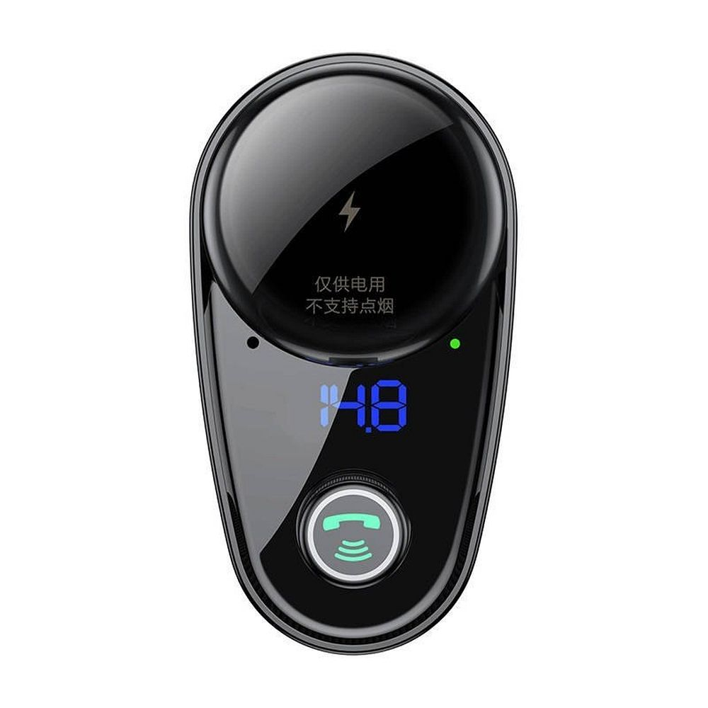 Încărcător Auto Baseus cu 2 x USB-A și Transmițător FM + BT, 3.4A, S-06, CCHC000001, Negru [3]