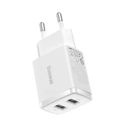 Încărcător de Perete BASEUS CCXJ – 2 x USB-A, 2.1A, 10.5W, Fast Charging [1]