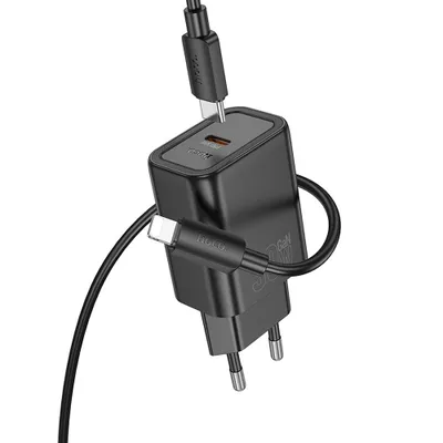Încărcător de Perete HOCO – USB-C + Cablu Tip-C la Lightning, Fast Charging [1]