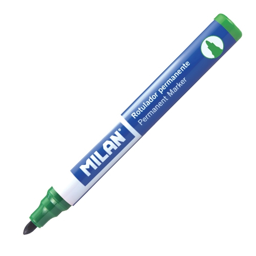 Marker permanent verde – Vârf rotund, culoare intensă și durabilă [1]