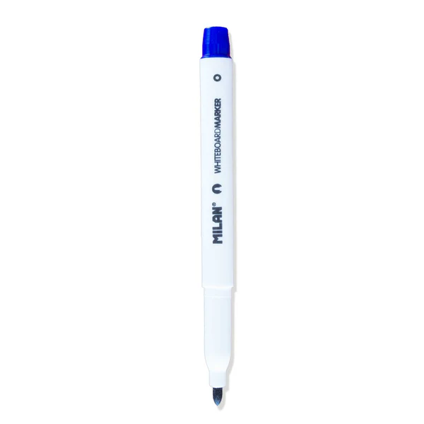 Marker whiteboard Milan albastru – Vârf subțire tip bullet, scriere precisă [1]