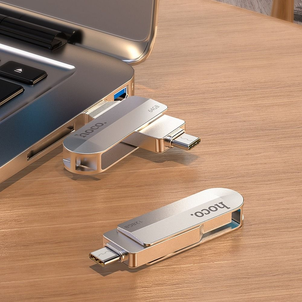 Memorie Flash Drive USB , Hoco, 16 GB, Argintiu [3]