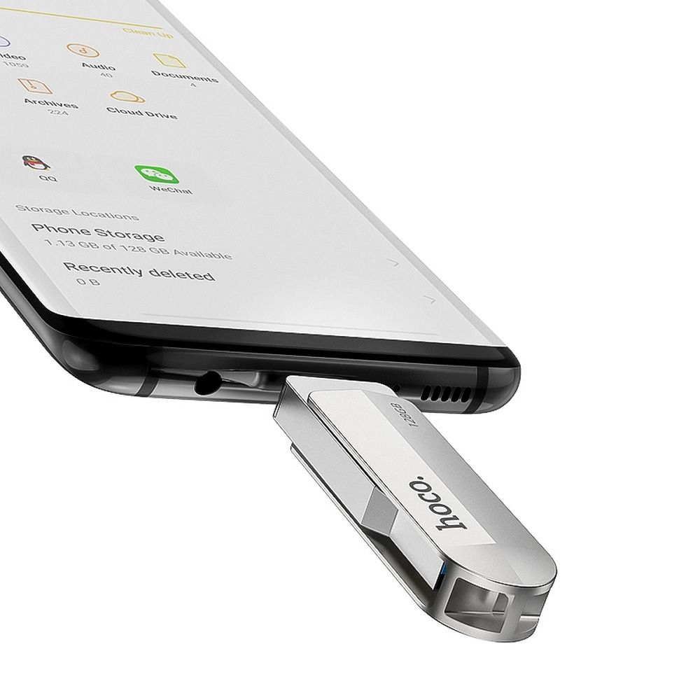 Memorie Flash Drive USB , Hoco, 16 GB, Argintiu [5]