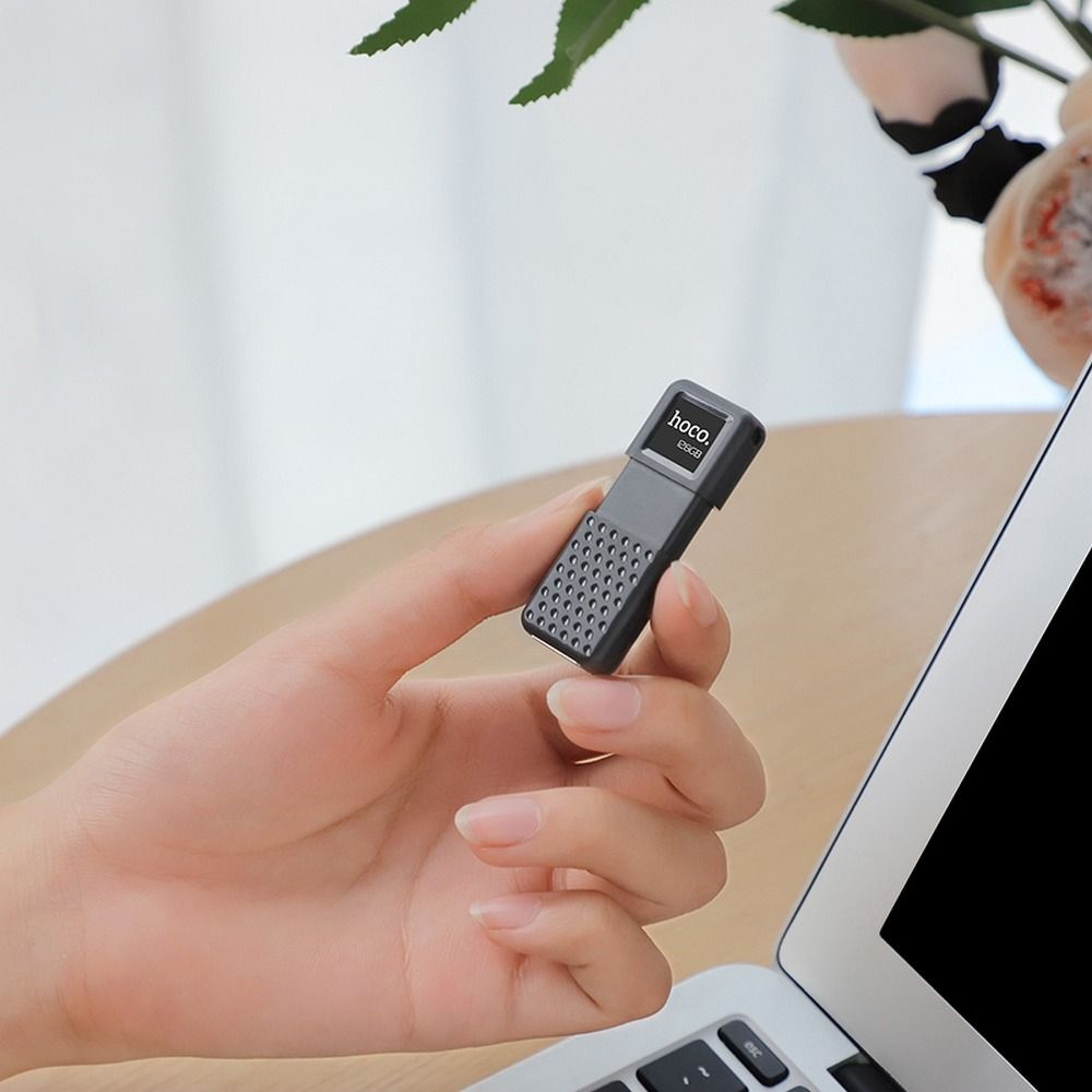 Memorie USB Hoco, Flash Disk UD6, 128 GB, Negru [3]