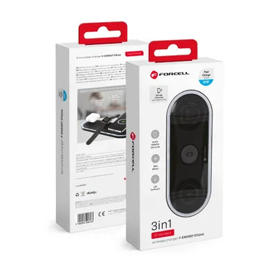 Pad de încărcare wireless Forcell, 15W, negru [1]