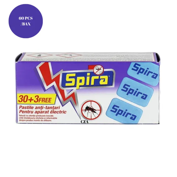 Pastile Anti-Țânțari Spira – Protecție Eficientă Împotriva Insectelor, Set Compatibil cu Aparate Electrice [1]