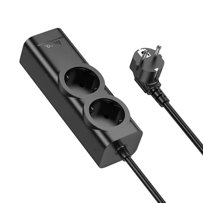 Prelungitor HOCO – 2 Prize + 1 USB-A + 3 x USB-C PD QC 3.0, 3A, Fast Charging [1]