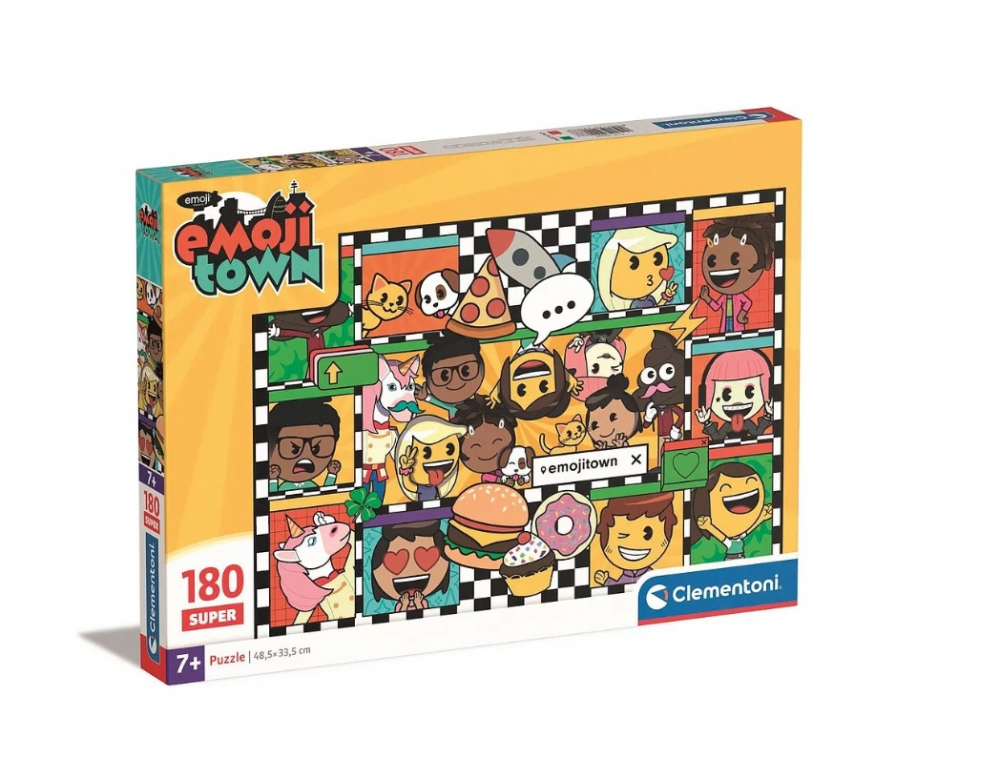 Puzzle Emoji Town - 180 Piese Clementoni [1]