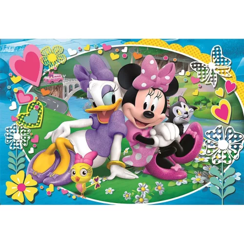 Puzzle Maxi Clementoni 104 Piese - Disney Minnie SuperColor, Dimensiune 62x42 cm [2]