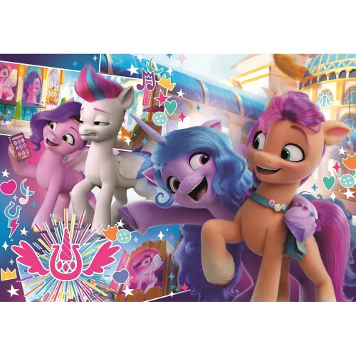 Puzzle Maxi Clementoni 104 Piese - Micul meu ponei,  Colecția SuperColor, Dimensiune 62x42 cm [2]