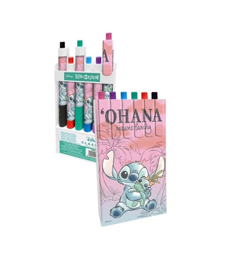 Set de Pixuri Colorate Disney Lilo & Stitch Cheeky - 6 Piese [1]