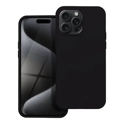 Silicone Husă pentru iPhone 15 Pro, negru [1]