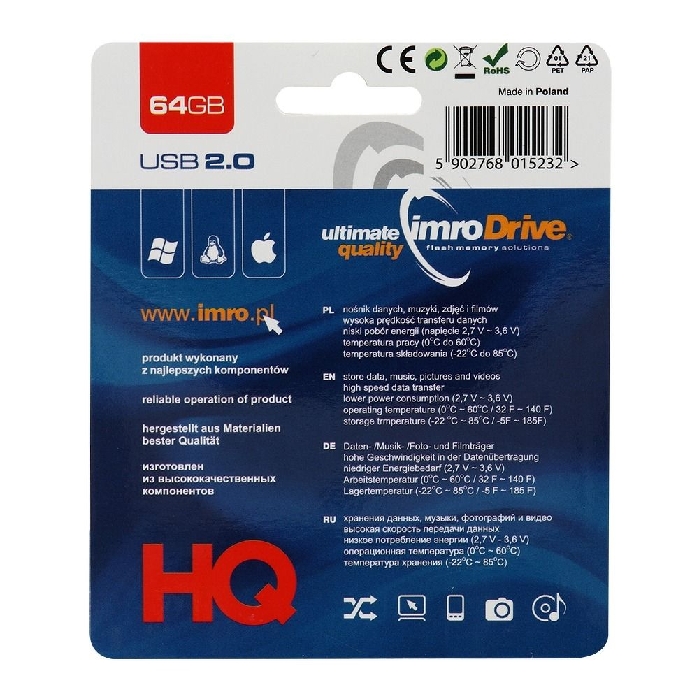 Stick USB IMRO Axis 64GB - Spațiu de Stocare Generos și Fiabil [2]