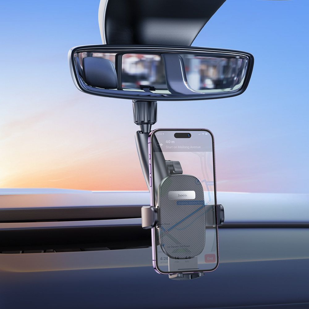 Suport Auto Hoco pentru Oglindă Retrovisoare, H17, Negru [1]
