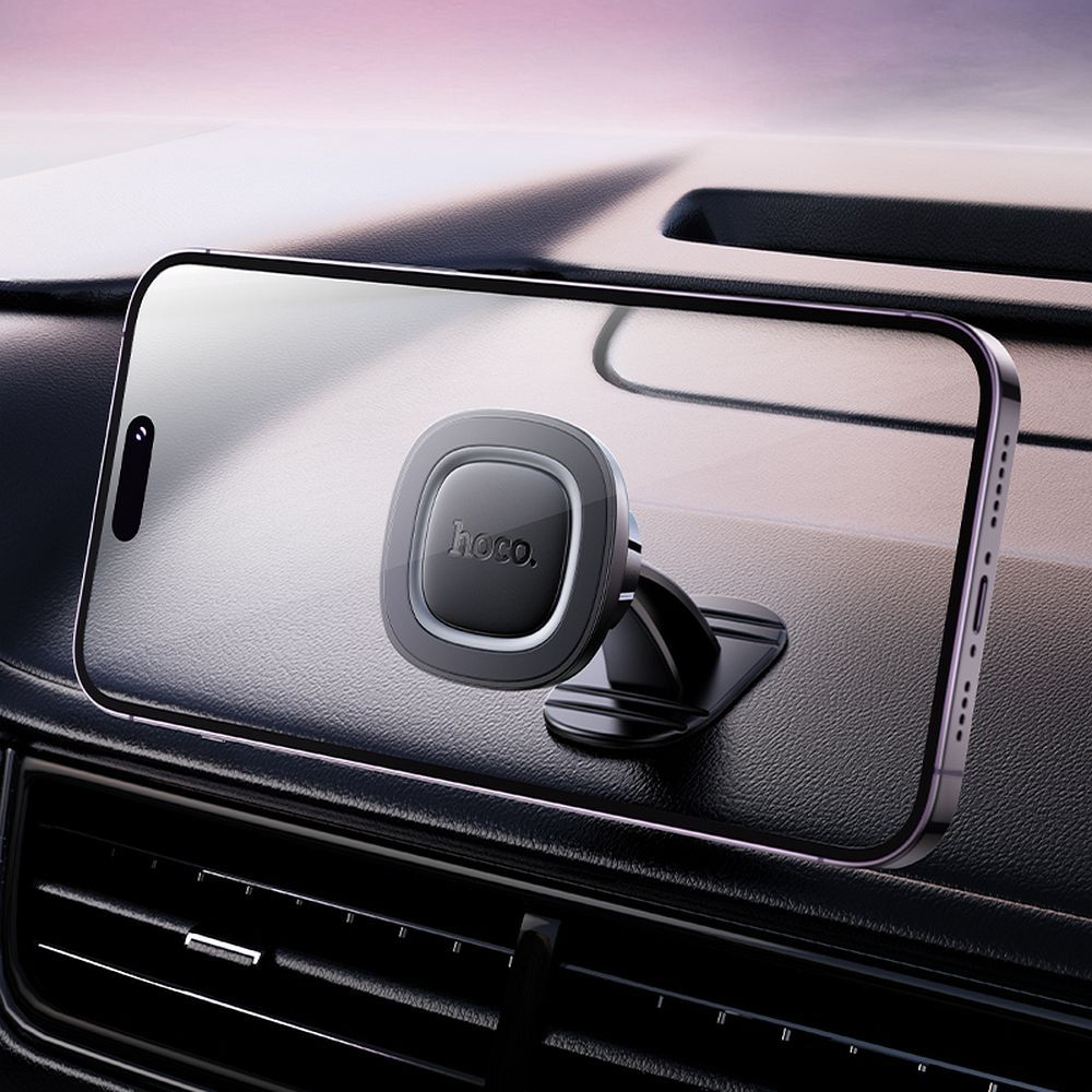 Suport auto magnetic HOCO pentru consola centrala H73 negru gri metal [4]