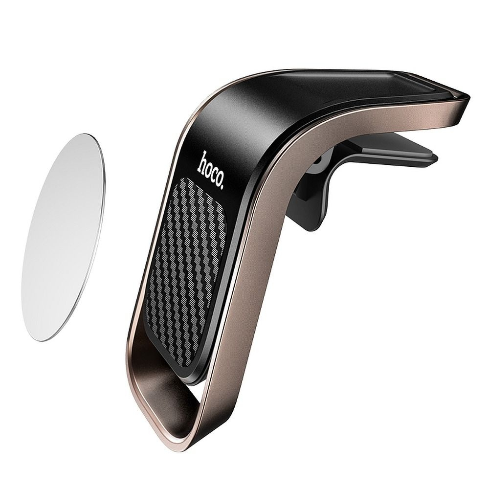 Suport Auto Magnetic Hoco pentru Grilajul de Ventilație, CA74, Negru-Gri Metalic [2]
