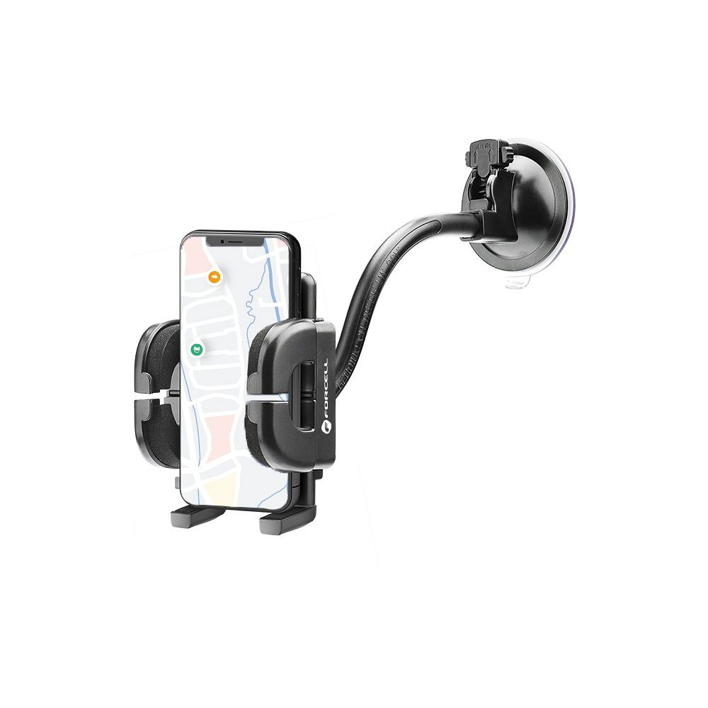 Suport Telefon Auto Forcell F-Grip Regular, Universal, 17 cm – Montare pe Parbriz, Bord sau Guri de Aerisire [5]