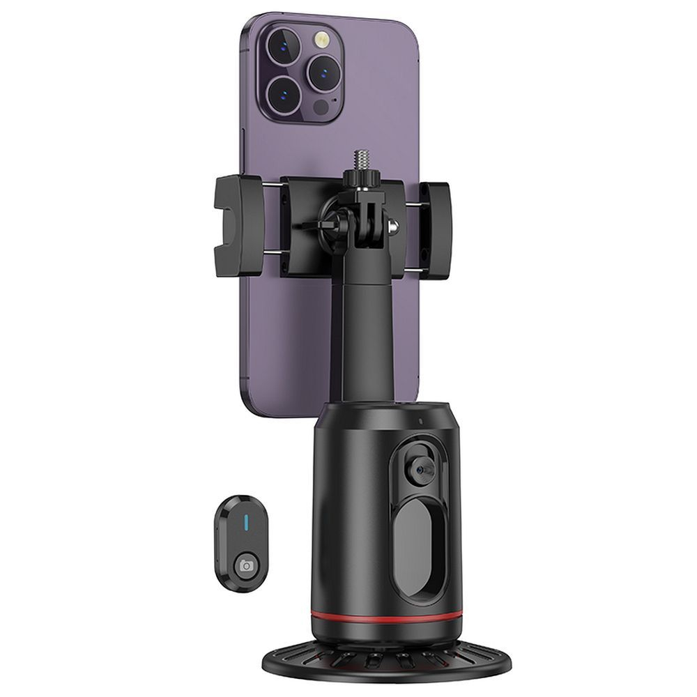 Suport Telefon Mobil Hoco 360° cu Auto Face Tracking K23, Negru [3]