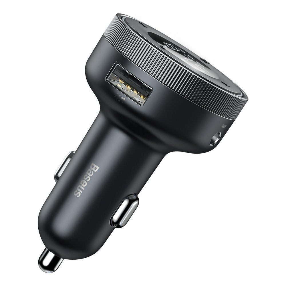 Transmițător FM Bluetooth 5.0 Baseus + Încărcător Auto 2x USB 3.4A QC3.0 – CCLH-01 [5]