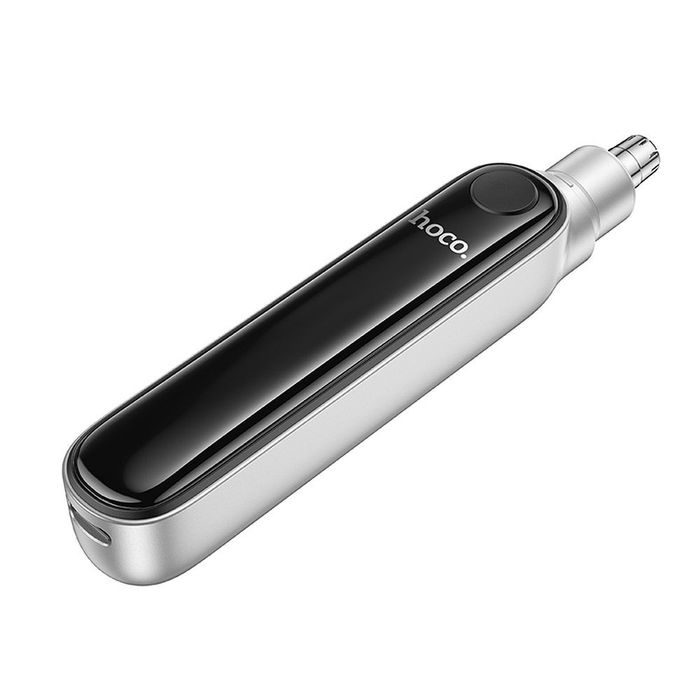 Trimmer pentru Păr din Nas Hoco HP33, cu Display, Gri Metalic [4]