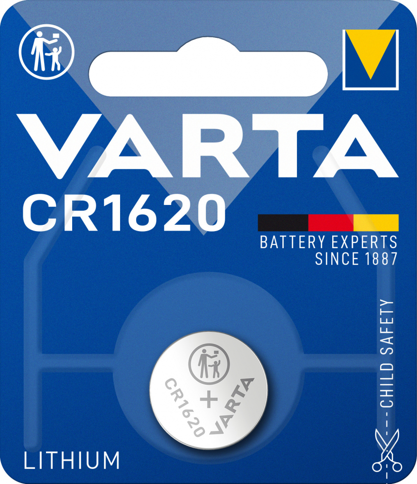 VARTA CR1620 – baterie coin lithium 3 V, ~70 mAh (1 bucată) [1]