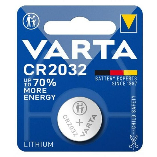VARTA CR2032 – baterie litiu‑mangan 3 V, ~230 mAh, coin‑cell (1 bucată) [1]
