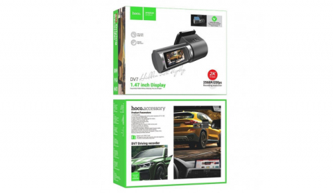 Recorder de conducere HOCO DV7, display 2K, negru [1]