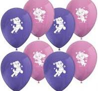 Jucarii si Gadget-uri copii - Patrula Cățelușilor Skye and Everest balon, set 8 bucăți