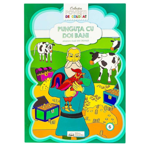 Rechizite și Birotică - Carte de colorat „Punguța cu doi bani” – Format B5, pentru copii