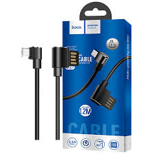 Cabluri - Hoco U37 Long Roam – Cablu Micro‑USB 90° 1,2 m, încărcare și transfer date