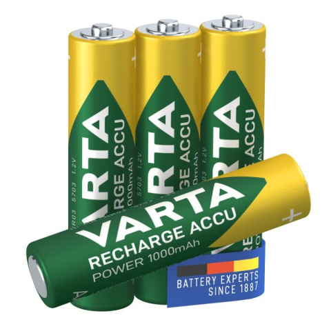 Acumulatori Varta AAA 1000 mAh NiMH baterii reincarcabile R03 [1]