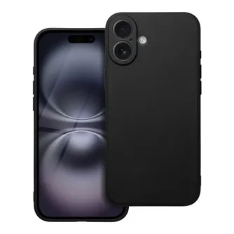 Accesorii GSM & IT - Husă MATT pentru iPhone 16 Plus – Black, Slim și Elegantă