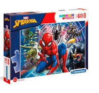 Puzzle copii - Omul Păianjen Opponents Puzzle maxi 60 piese Clementoni