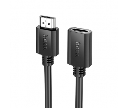 Cabluri - Cablu HOCO US13 HDMI (mascul) la HDMI (femelă), 4K/60Hz, 1 m, Negru