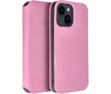 Husă Tip Carte DUAL POCKET pentru Samsung A16 – Roz Deschis, Cu Spațiu pentru Carduri [1]