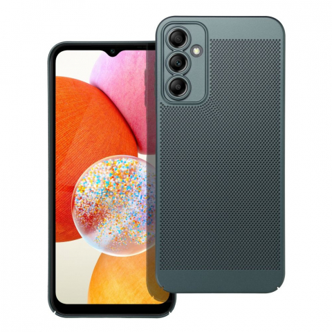 Huse - Breezy – Husă perforată verde pentru Samsung Galaxy A14 4G/5G