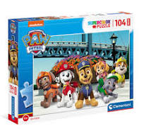 Jucarii si Gadget-uri copii - Patrula Cățelușilor Adventure Bay Puzzle Maxi Clementoni, 104 piese