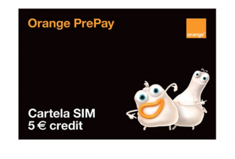 Telefoane - Cartelă Prepay Orange – Credit 5 Euro, Beneficii Naționale și Internaționale