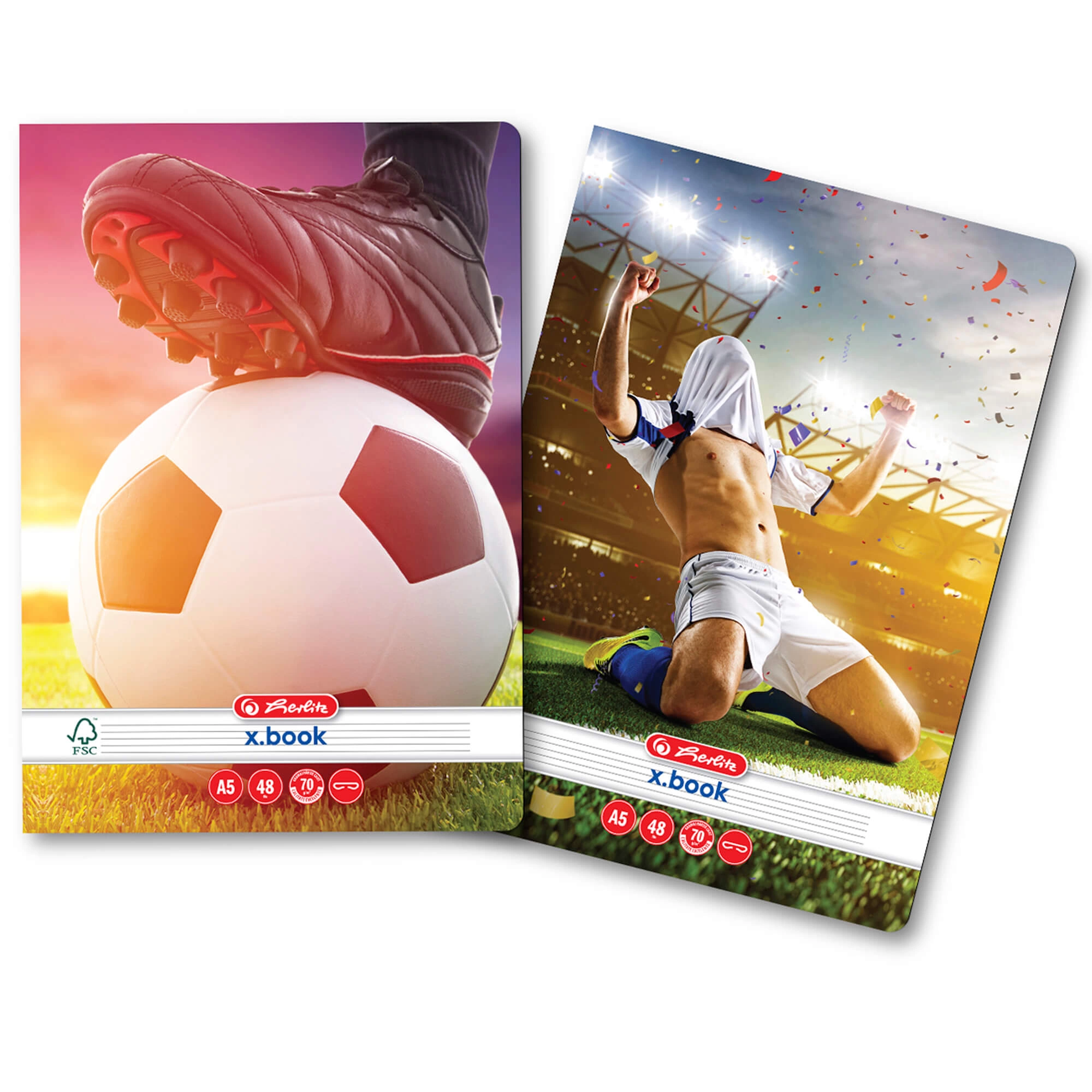 Caiete - Caiet Matematică Herlitz – 48 File, A5, Liniatură Pătrățele, pentru Școală