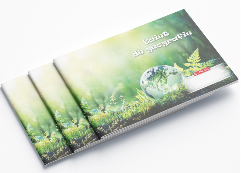 Caiete - Caiet Geografie Herlitz – 24 File, A5, Liniatură Specială pentru Școală
