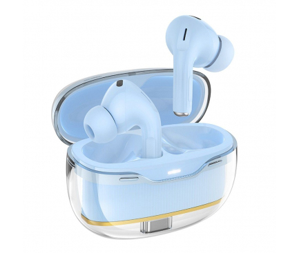 Casti - Căști Wireless HOCO TWS EW54 – Bluetooth, Albastru, Design Compact