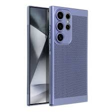 Huse - BREEZY – husă perforată albastră pentru Samsung Galaxy S24 Ultra