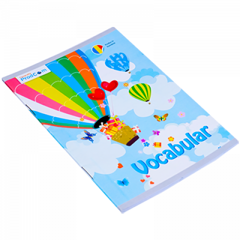 Caiete - Vocabular 16 File Prodcom – Format A5, Pentru Exerciții de Scriere și Cuvinte Noi
