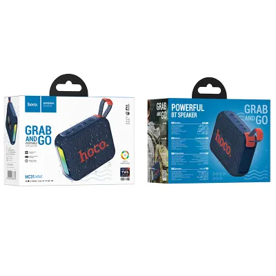 Boxe si seturi karaoke - Boxă Bluetooth Hoco HC31, 10W, Autonomie 4h, Navy Blue