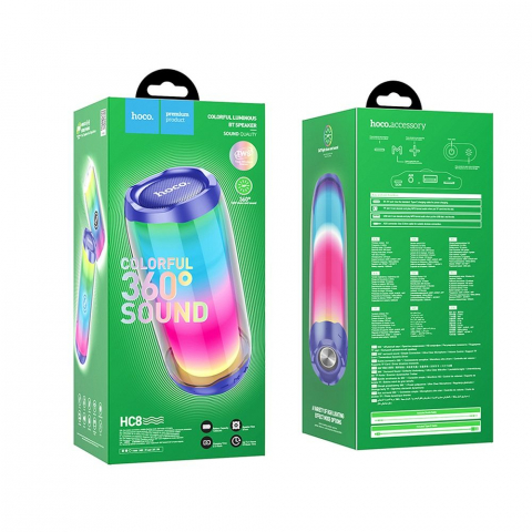 Boxă Wireless Bluetooth Hoco HC8, Albastru [2]