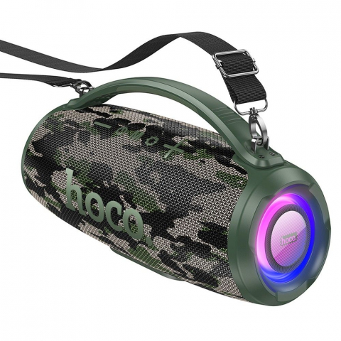 Boxe si seturi karaoke - Boxă Wireless Hoco Bluetooth HA4, Camuflaj Verde